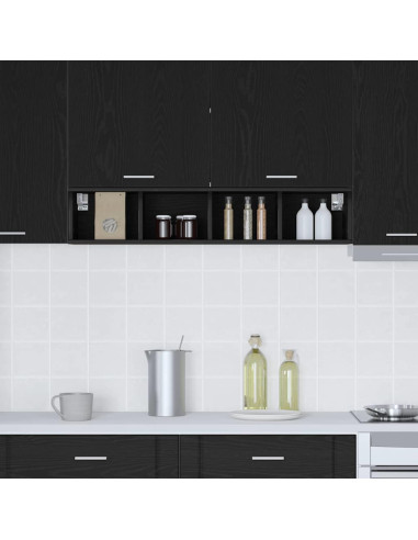 Armadio pensile Riga Rovere Nero 20 x 29,5 x 100 cm