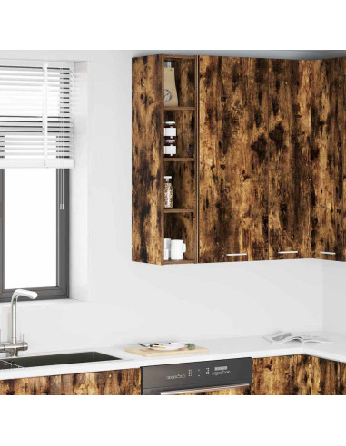 Armadio pensile Riga Rovere fumé 20 x 29,5 x 100 cm