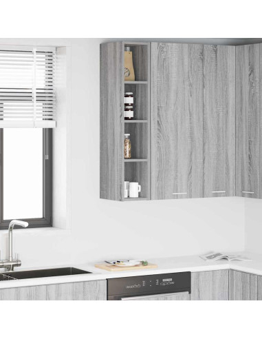 Armadio pensile Riga Grigio Sonoma 20 x 29,5 x 100 cm