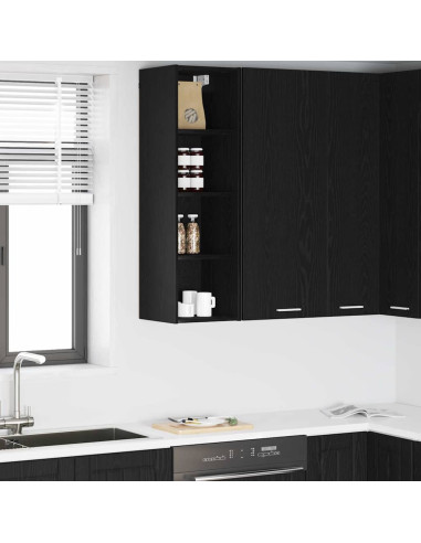 Armadio pensile Riga Rovere Nero 30 x 29,5 x 100 cm