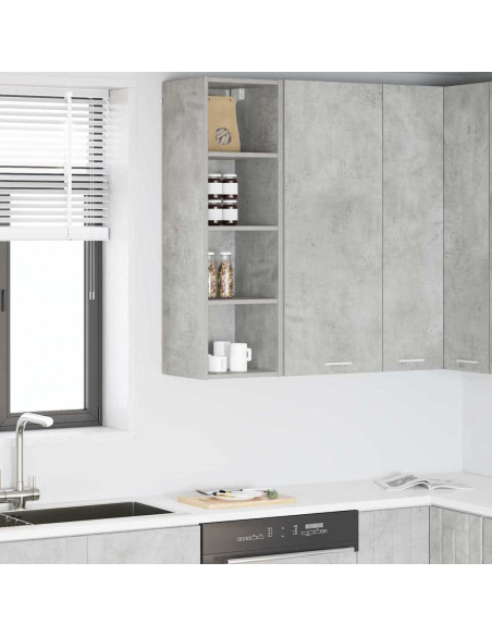 Armadio pensile Riga Grigio cemento 30 x 29,5 x 100 cm