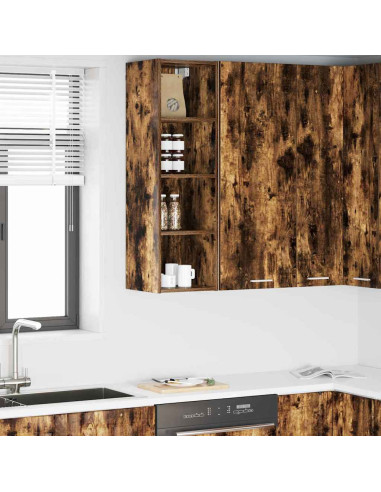 Armadio pensile Riga Rovere fumé 30 x 29,5 x 100 cm