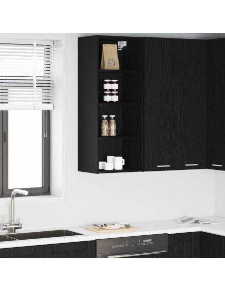 Armadio pensile Riga Rovere Nero 40 x 29,5 x 100 cm