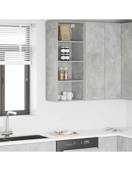 Armadio pensile Riga Grigio cemento 40 x 29,5 x 100 cm