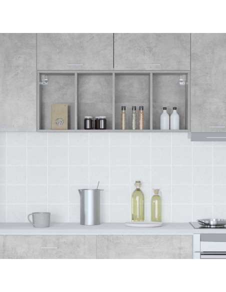 Armadio pensile Riga Grigio cemento 40 x 29,5 x 100 cm