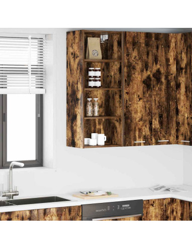 Armadio pensile Riga Rovere fumé 40 x 29,5 x 100 cm