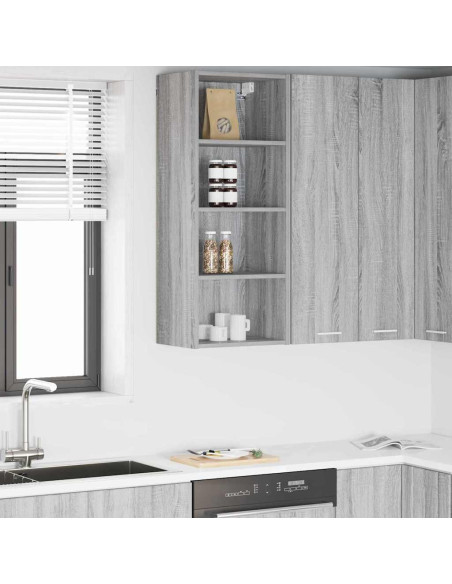 Armadio pensile Riga Grigio Sonoma 40 x 29,5 x 100 cm