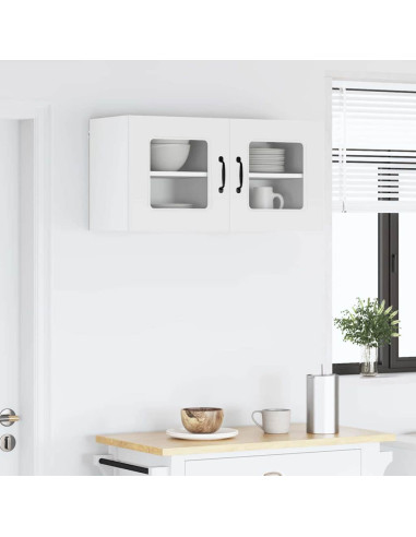 Pensile cucina 2 pcs Bianco 40 x 31 x 40 cm Legno multistrato