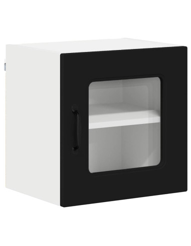 Pensile cucina 2 pcs Nero 40 x 31 x 40 cm Legno multistrato