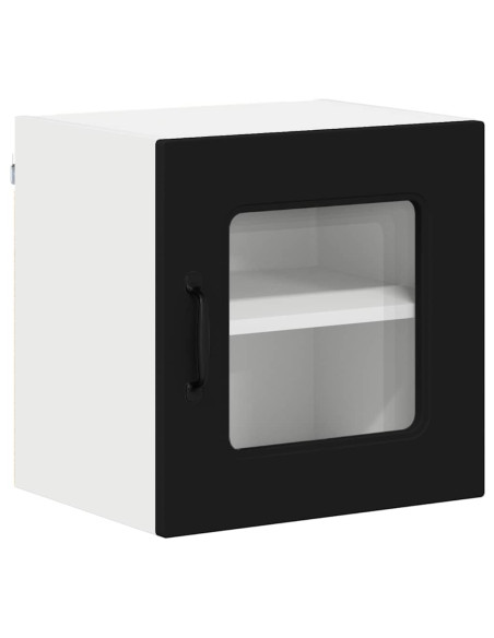 Pensile cucina 2 pcs Nero 40 x 31 x 40 cm Legno multistrato