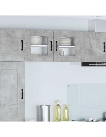 Pensile cucina Grigio cemento 40 x 31 x 40 cm Legno multistrato