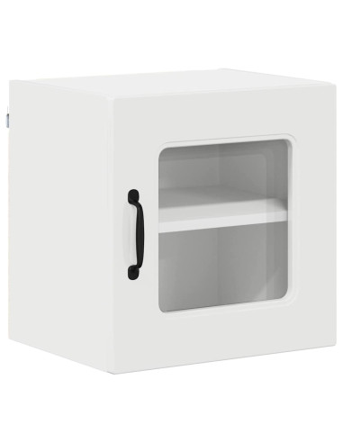Pensile cucina con porta 2 pcs Bianco Lucido 40 x 31 x 40 cm