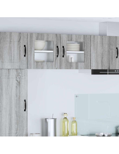 Pensile cucina con porta 2 pcs Grigio Sonoma 40 x 31 x 40 cm