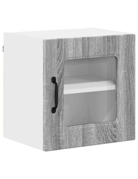 Pensile cucina con porta 2 pcs Grigio Sonoma 40 x 31 x 40 cm