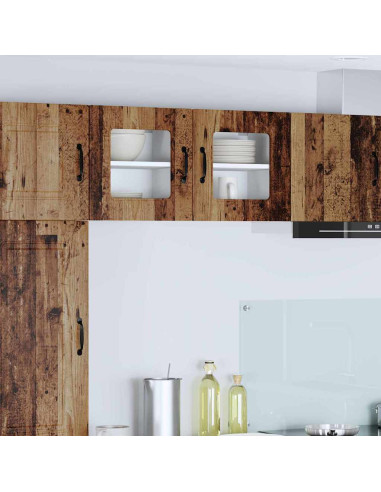 Pensile cucina con porta 2 pcs Legno vecchio 40 x 31 x 40 cm