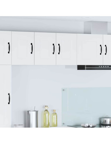 Pensile cucina 2 pcs Bianco 30 x 31 x 40 cm Legno multistrato