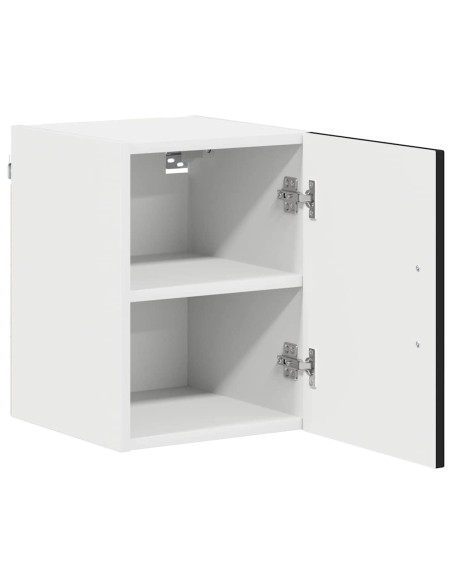 Pensile cucina 2 pcs Nero 30 x 31 x 40 cm Legno multistrato