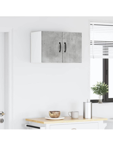 Pensile cucina con porta 2 pcs Grigio cemento 30 x 31 x 40 cm