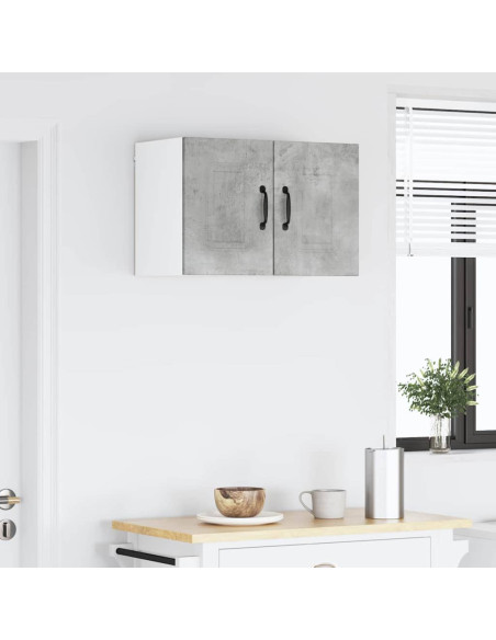 Pensile cucina con porta 2 pcs Grigio cemento 30 x 31 x 40 cm