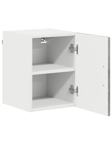 Pensile cucina con porta 2 pcs Grigio cemento 30 x 31 x 40 cm