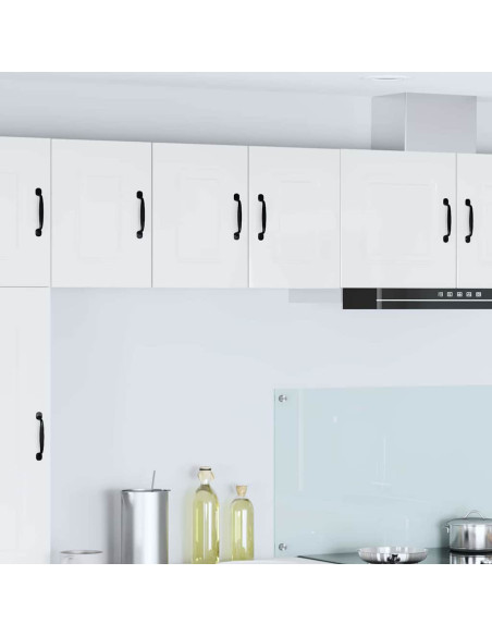 Pensile cucina con porta 2 pcs Bianco Lucido 30 x 31 x 40 cm