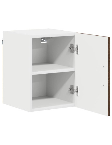 Pensile cucina con porta 2 pcs Rovere Marrone 30 x 31 x 40 cm