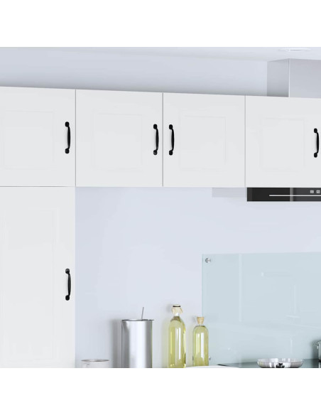 Pensile cucina 2 pcs Bianco 40 x 31 x 40 cm Legno multistrato