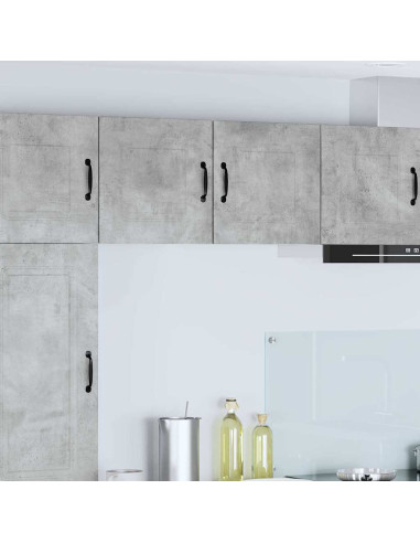 Pensile cucina con porta 2 pcs Grigio cemento 40 x 31 x 40 cm