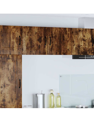 Pensile cucina con porta 2 pcs Rovere fumé 40 x 31 x 40 cm