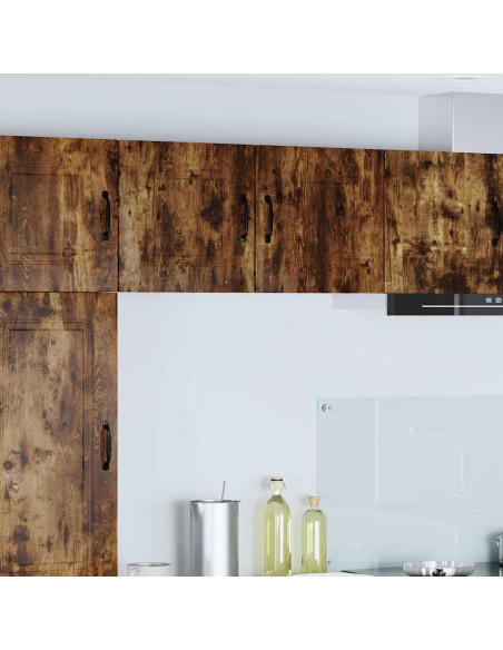 Pensile cucina con porta 2 pcs Rovere fumé 40 x 31 x 40 cm