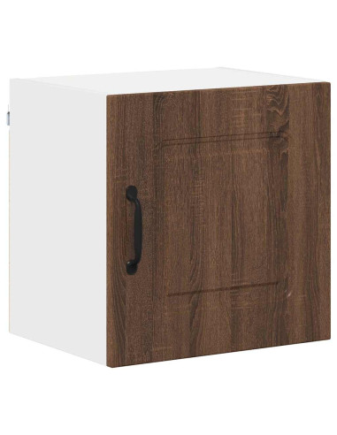 Pensile cucina con porta 2 pcs Rovere Marrone 40 x 31 x 40 cm