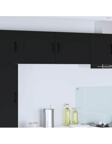 Pensile cucina con porta Nero 50 x 31 x 40 cm Legno multistrato