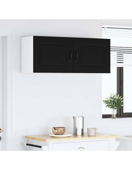 Pensile cucina con porta Nero 50 x 31 x 40 cm Legno multistrato