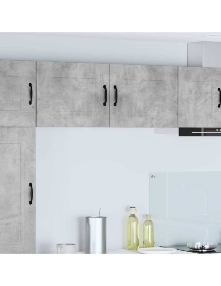 Pensile cucina con porta 2 pcs Grigio cemento 50 x 31 x 40 cm