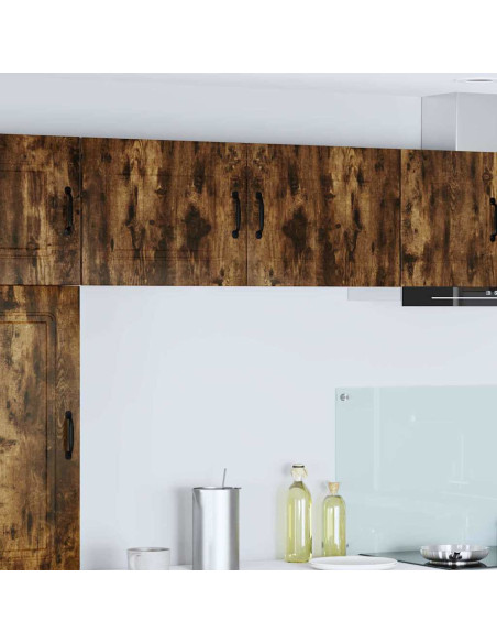 Pensile cucina con porta 2 pcs Rovere fumé 50 x 31 x 40 cm