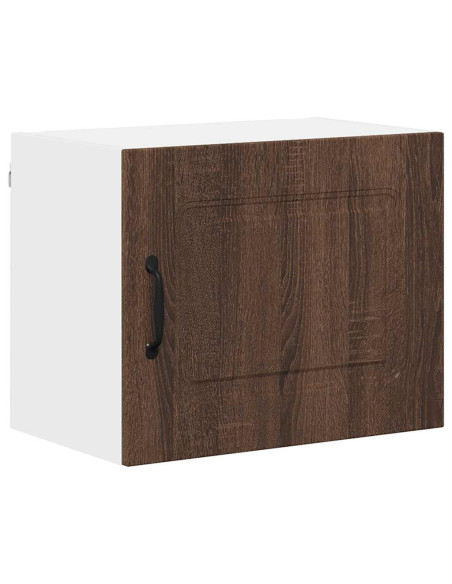 Pensile cucina con porta 2 pcs Rovere Marrone 50 x 31 x 40 cm