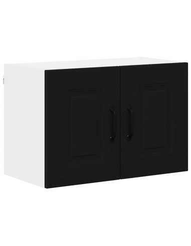 Pensile cucina 2 pcs Nero 60 x 31 x 40 cm Legno multistrato