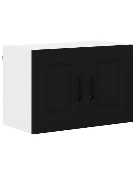 Pensile cucina 2 pcs Nero 60 x 31 x 40 cm Legno multistrato