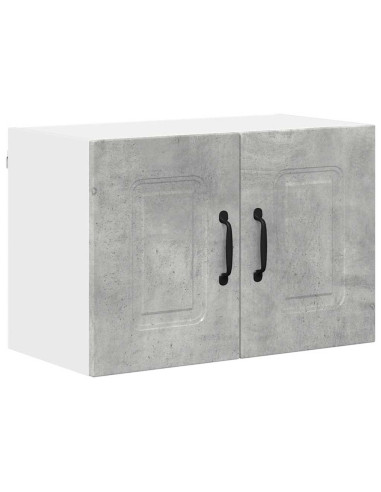 Pensile cucina con porta 2 pcs Grigio cemento 60 x 31 x 40 cm