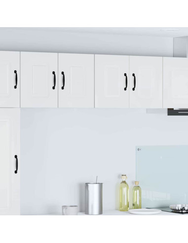 Pensile cucina con porta 2 pcs Bianco Lucido 60 x 31 x 40 cm