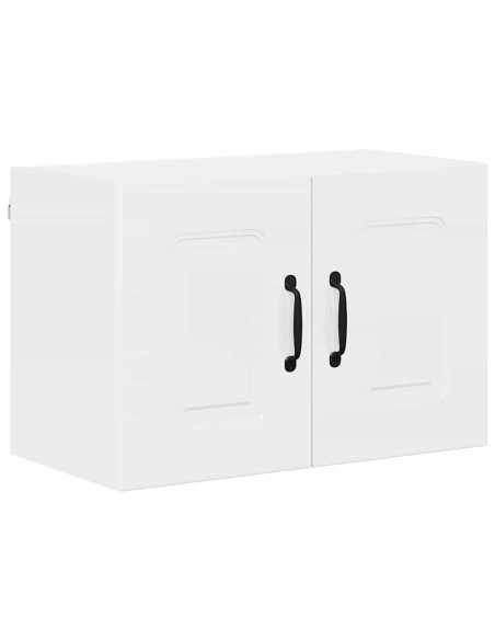 Pensile cucina con porta 2 pcs Bianco Lucido 60 x 31 x 40 cm