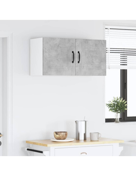 Pensile cucina Grigio cemento 80 x 31 x 40 cm Legno multistrato