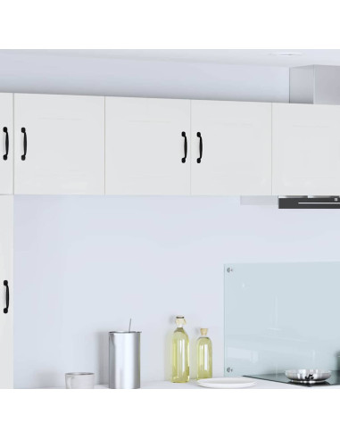 Pensile cucina Bianco Lucido 80 x 31 x 40 cm Legno multistrato