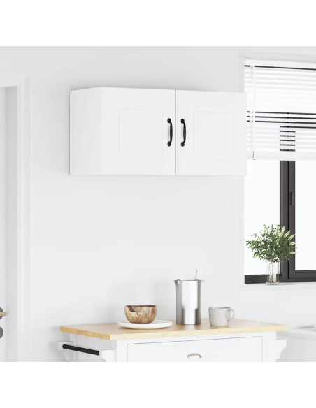 Pensile cucina Bianco Lucido 80 x 31 x 40 cm Legno multistrato