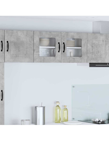 Pensile cucina Grigio cemento 80 x 31 x 40 cm Legno multistrato