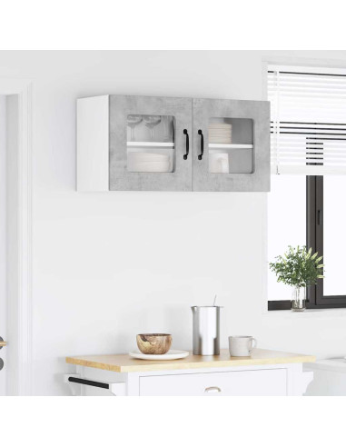 Pensile cucina Grigio cemento 80 x 31 x 40 cm Legno multistrato