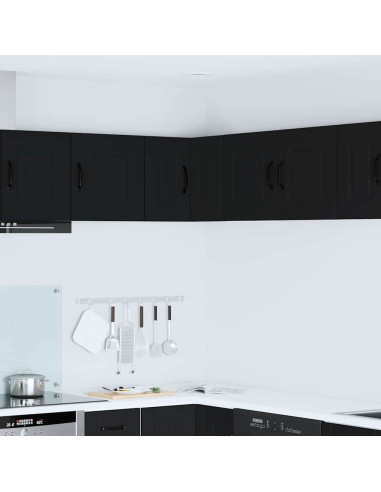 Pensile cucina con porta Nero 57 x 57 x 40 cm Legno multistrato