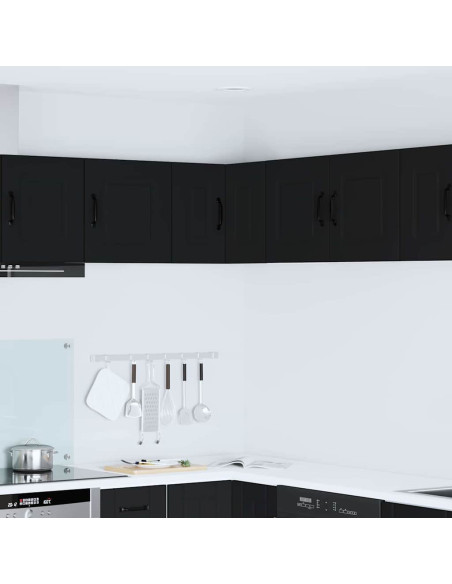 Pensile cucina con porta Nero 57 x 57 x 40 cm Legno multistrato