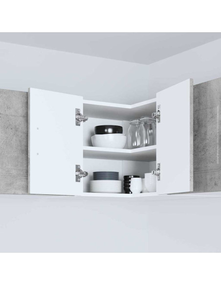 Pensile cucina Grigio cemento 57 x 57 x 40 cm Legno multistrato