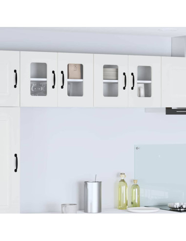 Pensile cucina 2 pcs Bianco 60 x 31 x 40 cm Legno multistrato